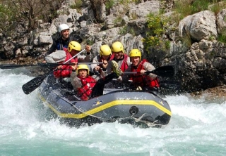  Rafting with colleagues 